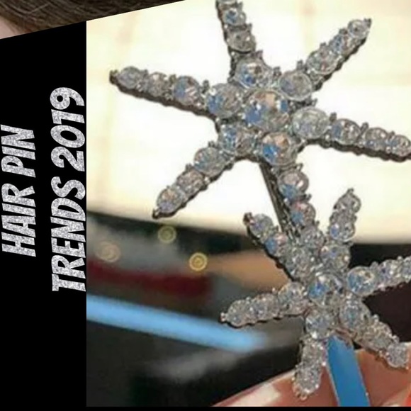 2 X $20 LOVE SNOWFLAKES STUNNING HAIR PIN - Picture 4 of 4